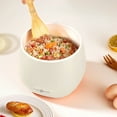 thumbnail image 3 of Portable Stainless Rice Cooker 2 Cup Capacity Non Stick Pot Fast Heating With Transparent Lid Ideal For Travel And Small Kitchens, 3 of 3