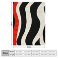 thumbnail image 4 of Orinice Zebra Cat Op Art Warm Lightweight Blanket Soft Fleece Blankets for All Seasons - Multiple Sizes Available 60x80in, 4 of 6