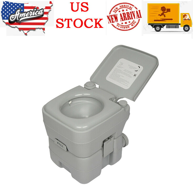 10L Lightweight Portable Toilet Porta Potty Camping Caravan Motorhome 