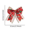 thumbnail image 3 of Twfbrm Christmas Plaid Tree Bows Decorations, Double Layered Linen Bowknot Wreath Bow for Christmas Garland Tree, Crafts, Wrapping, Wreath Xmas Hanging Ornaments Decor Clearance, 3 of 4
