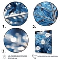 thumbnail image 3 of Designart "Snowflake Tranquility at Sunrise III" Landscapes Canvas Wall Art - Traditional Blue Winter Landscape Living Room Canvas Art, 3 of 6