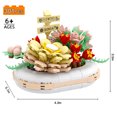 thumbnail image 6 of Succulent Bonsai Botanical Building Set, Mini Building Blocks Succulent Plants, Creative DIY Collection Construction Building Bricks Toy for Kids Adult Home Decor (301 Pieces), 6 of 7