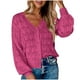 thumbnail image 5 of Suéter de mujer, informal, holgado, de color liso, con cuello alto y manga larga, blusa, 5 of 7