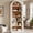 White, variant on Fnova 6-Tier 77" Tall Arched Bookcase, Wooden Open Bookshelf Display Shelf for Living Room Bedroom Office Library, Black