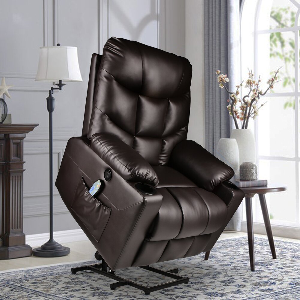 Prospera Upholstered Heated Massage Chair & Reviews