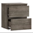 thumbnail image 5 of Bedside Table with 2 Drawers Side End Table Sofa Table for Living Room Bedroom Brown, 5 of 8