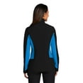 thumbnail image 2 of Port Authority Ladies Core Colorblock Soft Shell Jacket-4XL (Black/ Imperial Blue), 2 of 6