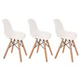 thumbnail image 1 of 3 Sillas Eames para niños pequeños y niñas pequeñas (Blanco, gris y rosa) - Modernas Duduk, 1 of 5