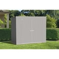 thumbnail image 3 of Arrow Elite 8 x 4 x 6 ft Cool Grey Steel Storage Shed, 3 of 16