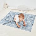 thumbnail image 2 of Blue Ethnic Mandala Pattern Blanket,Comfortable Soft Flannel Throw Blanket,All Season,Warm Lightweight Blankets for Sofa Bed Couch Living Room Chair,30"x40", 2 of 4