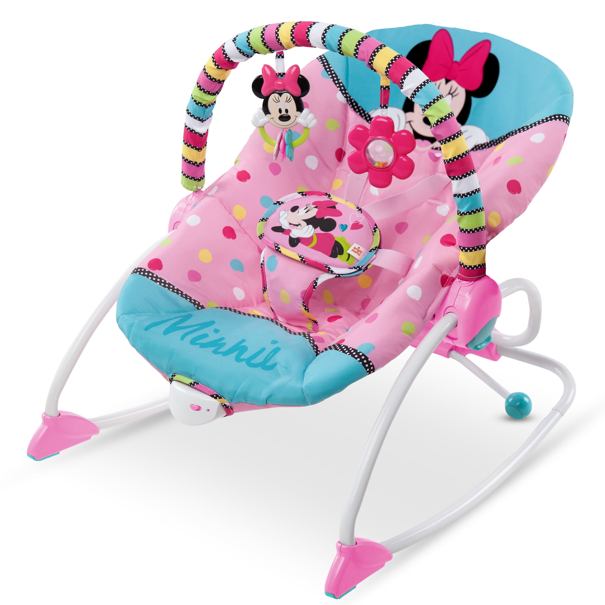Baby Minnie Mouse Girls Activity Centre Toddler Jumper Pink Play Bouncing Chair 