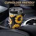 thumbnail image 6 of Sunflower Gifts Cup for Women Girls, 30oz Tumbler with Top Handle and Flip Straw, Stainless Steel Insulated Mug Water Bottle, Sun Flowers Floral Lover Birthday Gift Idea for Him Her, 6 of 6