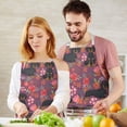 thumbnail image 3 of Dachshund Dog and Flower Floral Apron-Garden Aprons for Women with Pockets-Cotton Linen Waterproof Kitchen Cooking Gardening Aprons Adjustable for Kitchen,Cooking,BBQ and Salon 33x27 Inch, 3 of 7