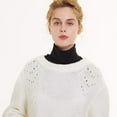 thumbnail image 2 of LAICAIW Femmes Col Roulé Dickies, Col Roulé Amovible, Demi-Col Montant en Coton Faux Chandail, 2 of 7