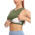 thumbnail image 3 of Natural Feelings Sports Bras for Women Removable Padded Yoga Tank Tops Sleeveless Fitness Workout Running Crop Tops, 3 of 11