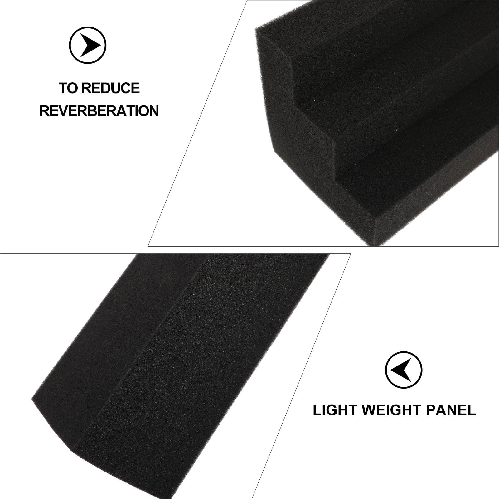 Pavo 5pcs Corner Trapezoidal Acoustic Foams Bass Trap Sound Absorbing Foams Panel