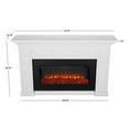 thumbnail image 5 of Real Flame Alcott Electric Fireplace White Mantel Infrared Firebox Adjustable Multiple Flame Colors, 5 of 25