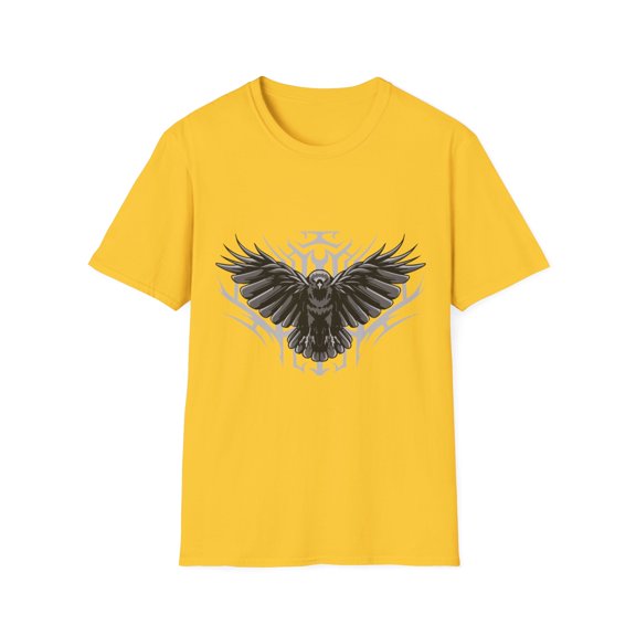 Black Bird Raven Flying Lovers Men Women Graphic Tshirt