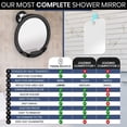 thumbnail image 6 of MIRRORVANA Fogless Shower Mirror for Shaving with Razor Holder, Upgraded Suction, Anti Fog Shatterproof Surface and 360° Swivel, 8-Inch, 6 of 6