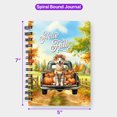 thumbnail image 5 of Hello Fall Autumn Wreath Golden Retriever Pumpkins Pickup Truck Spiral Bound Journal Goldens Dog Lover Gifts Idea 5x7in Spiral Notebook - 13011, 5 of 5