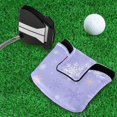 thumbnail image 5 of Haosy Adorable Pastel Purple Snowflake Golf Mallet Putter Cover Strong Magnetic Leather Golf Club Headcover Closure, 5 of 7