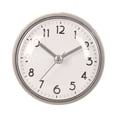 thumbnail image 3 of DimyFew Wall Clock Bathroom Shower Clock Waterproof Silent Small Clock Suction Cup Round Clock Hanging Countertop Water Resistant Suitable for Kitchen Living Room Restroom Pool White and Gray, 3 of 8