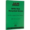 JAM Legal Paper, 8.5x14, 24lb Green, 500/Pack