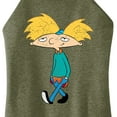 thumbnail image 3 of Hey Arnold! - Distressed Arnold - Juniors High Neck Tank Top, 3 of 5