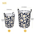 thumbnail image 4 of Uemuo Daisy Floral Pattern Circular Laundry Hamper Basket with handles,Collapsible laundry basket,Large capacity laundry hamper,Laundry Organizer-Small, 4 of 8