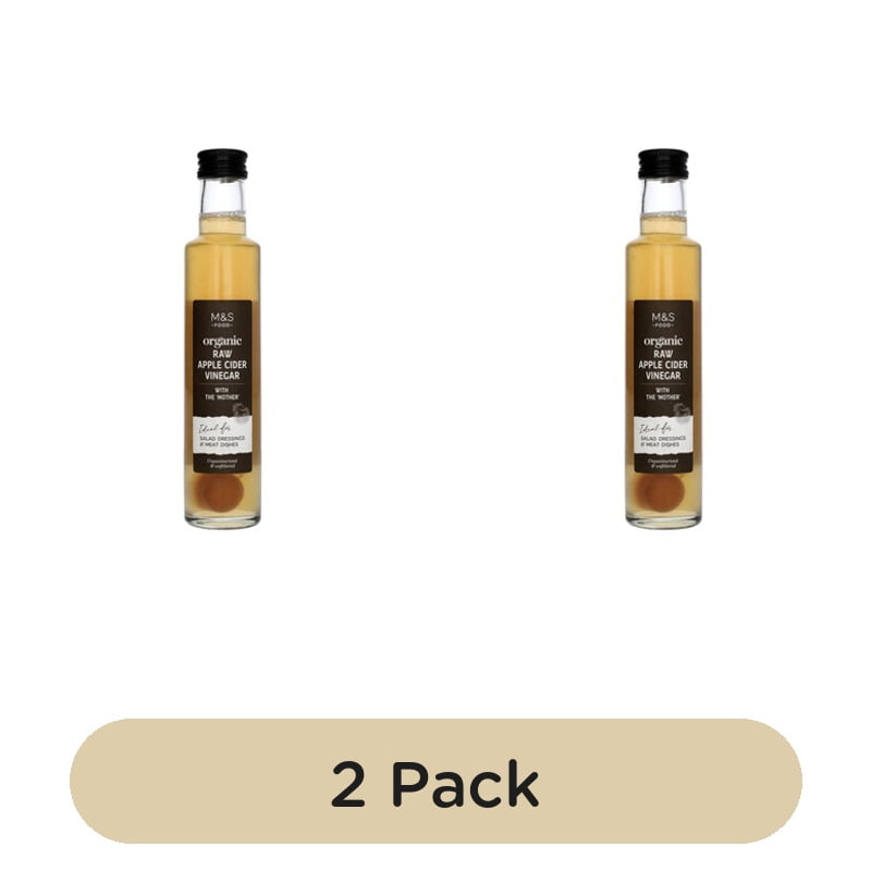 M&S Organic Raw Apple Cider Vinegar 250ml, British Import (Pack of 2)