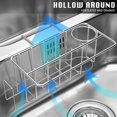 thumbnail image 3 of Versatile Sink Organizer, Stainless Steel Caddy for Multi-Purpose Cleaning Tools Storage, Anti-Rust Stainless Steel, Easy Clean, Adhesive Installation for Kitchen and Bathroom, 3 of 8