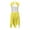 Yellow-A, variant on YEAHDOR Girls Overlay Liturgical Praise Dance Dress Contrast Color Asymmetrical Hem Contemporary Dance Costume Purple 16