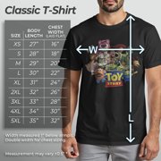 Mens Toy Story Character Logo Scene Graphic T-Shirt - Classic Fit, Comfortable Cotton,