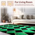 thumbnail image 2 of Ultra Soft Area Rug, Geometric Diamond Abstract Area Rugs Modern Art Deco Floor Decor, Non Slip, Stain Resistant, Washable Area Rugs for Living Room, Bedroom(Green, 8X10), 2 of 8