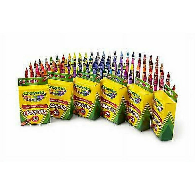 Kalysky Crayons Bulk 24 Crayon Packs with 12 Assorted Colors,Crayons For  Kids,School Crayons,Set of 24 (12 Colors/box)