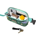 thumbnail image 2 of Watercolor Dinosaur Fanny Pack - Fashionable Waterproof Waist Bag with Hand-Drawn Dino Art, Adjustable Belt Pack for Travel, Commuting & Music Festivals, 2 of 4