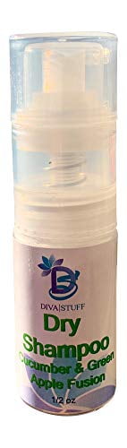 Diva Stuff Dry Shampoo Fine Mist Spray Nozzle, Cucumber Green Apple Scent, 1/2oz