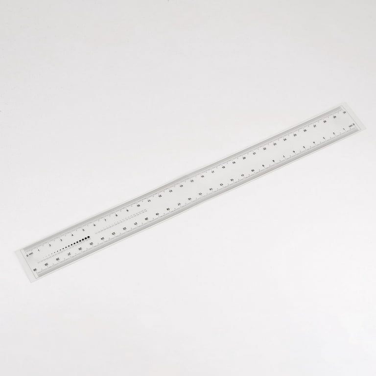 Flexible Ruler 12 Inch 0.5mm Scale PET Plastic Covered Thickened Film  Straight Ruler