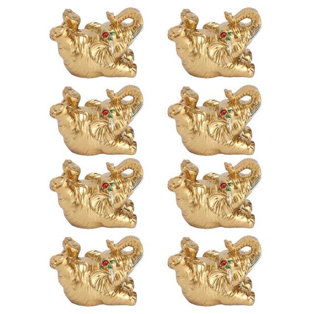 Oubit Home Ornament,8Pcs Resin Elephant Statue Elephant Statue Elephant Ornament Reliable and Durable