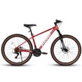 thumbnail image 2 of Furvclv Mountain Bike, 21-Speed Trail Commuter City Bicycle With 27.5 Inch Wheels & Suspension Frame, 27x16 Inch Aluminium Bike With Thumb Shifter Front Fork For Men Women, 2 of 9