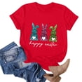 thumbnail image 5 of Camiseta de Cuello Redondo de Impresión de Pascua de Moda de Primavera Y Verano para el Uso Diario, 5 of 5