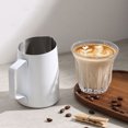 thumbnail image 4 of Glaciersei Pichet à Lait Machine à Café avec Tasse à Mousseur pour Mini Tirer Fleurs Blanc Acier Inoxydable, 4 of 5