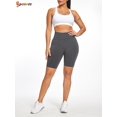 thumbnail image 4 of Spencer High Waisted Yoga Shorts for Women Tummy Control Butt Lifting Shorts Workout Scrunch Booty Leggings "L, Gray", 4 of 6