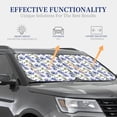 thumbnail image 2 of Lsque Blue Flax Flowers 2 PCS Windshield Sun Shade | CarFoldable Window Covers | Car Accessories Reflect UV for Universal Cars SUV Truck | Large, 2 of 7