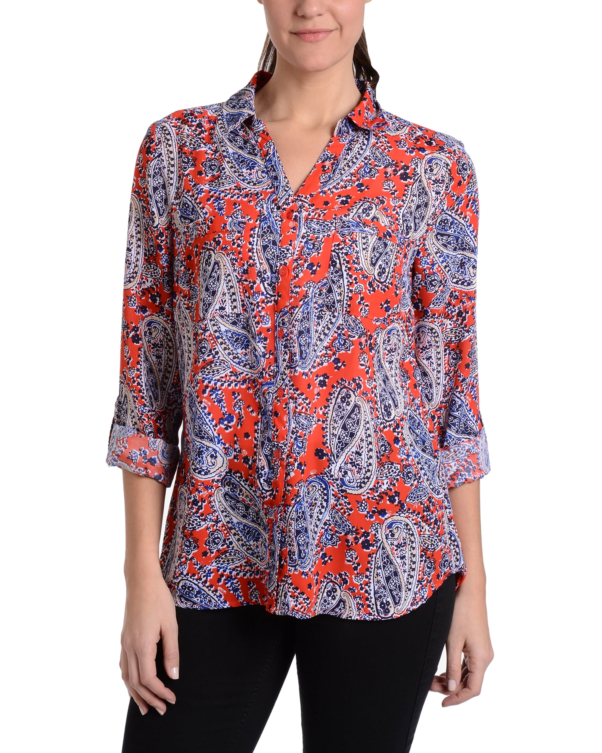 simple button down blouse