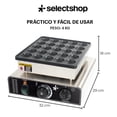 thumbnail image 3 of SELECTSHOP Maquina Electrica Para Mini Hotcakes Wafflera Comercial 25 Unidades Mini Pancake Plancha Antiadherente Wafflera Industrial 110V Maquina De Panqueques Regulador De Temperatura Temporizador, 3 of 8