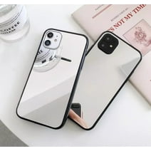 Sparkling Crystal Makeup Mirror Plating Soft Case for iPhone 11 Pro Max - Black Bumper Shockproof Protection Cover