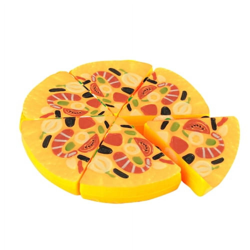 Steventoys Wooden Pizza Cutting Toy, Pretend Play Pizza Set, Pizza Play  Food, Fast Food Cooking Kitchen Educational Montessori Toys for Toddler,Kids