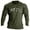 Green, variant on Men's T Shirt Casual Raglan Long Sleeve Tee with Letter Print for Everyday Streetwear and Comfortable Daily Wear