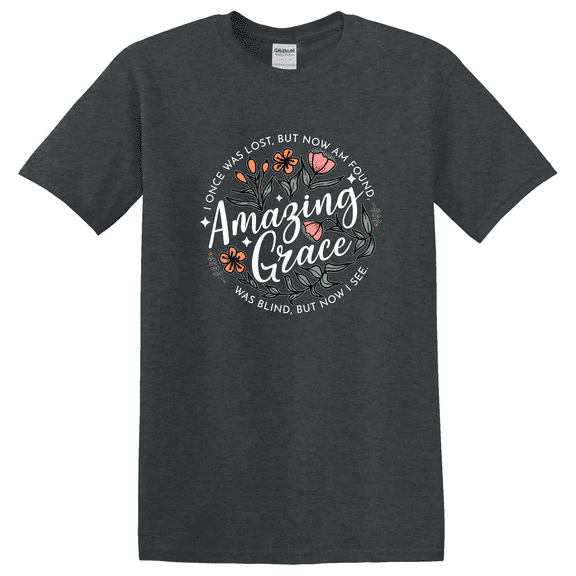 Christian Wildflower Amazing Grace Graphic T-Shirt